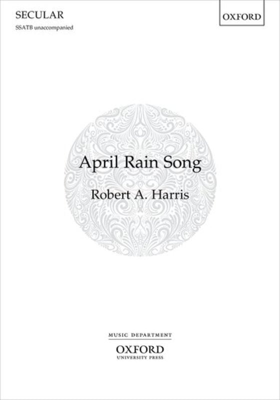 April Rain Song Ssatb A Cappella Octavo