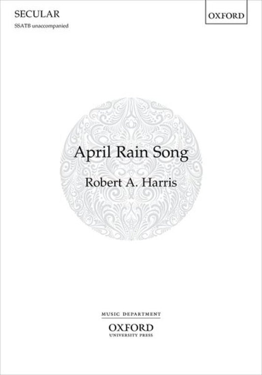 April Rain Song Ssatb A Cappella Octavo