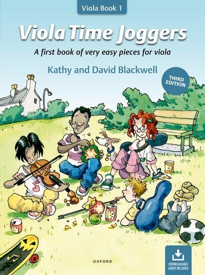 Viola Time Joggers Third Edition by David & Kathy Blackwell, 36 Pages, Oxford University Press, Suitable for Viola, Engaging Compositions