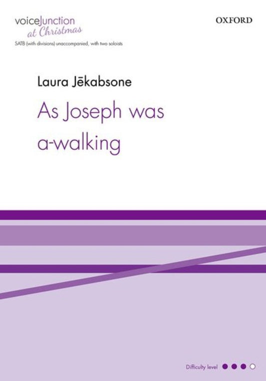 As Joseph Was A Walking Satb Divisi A Cappella Octavo