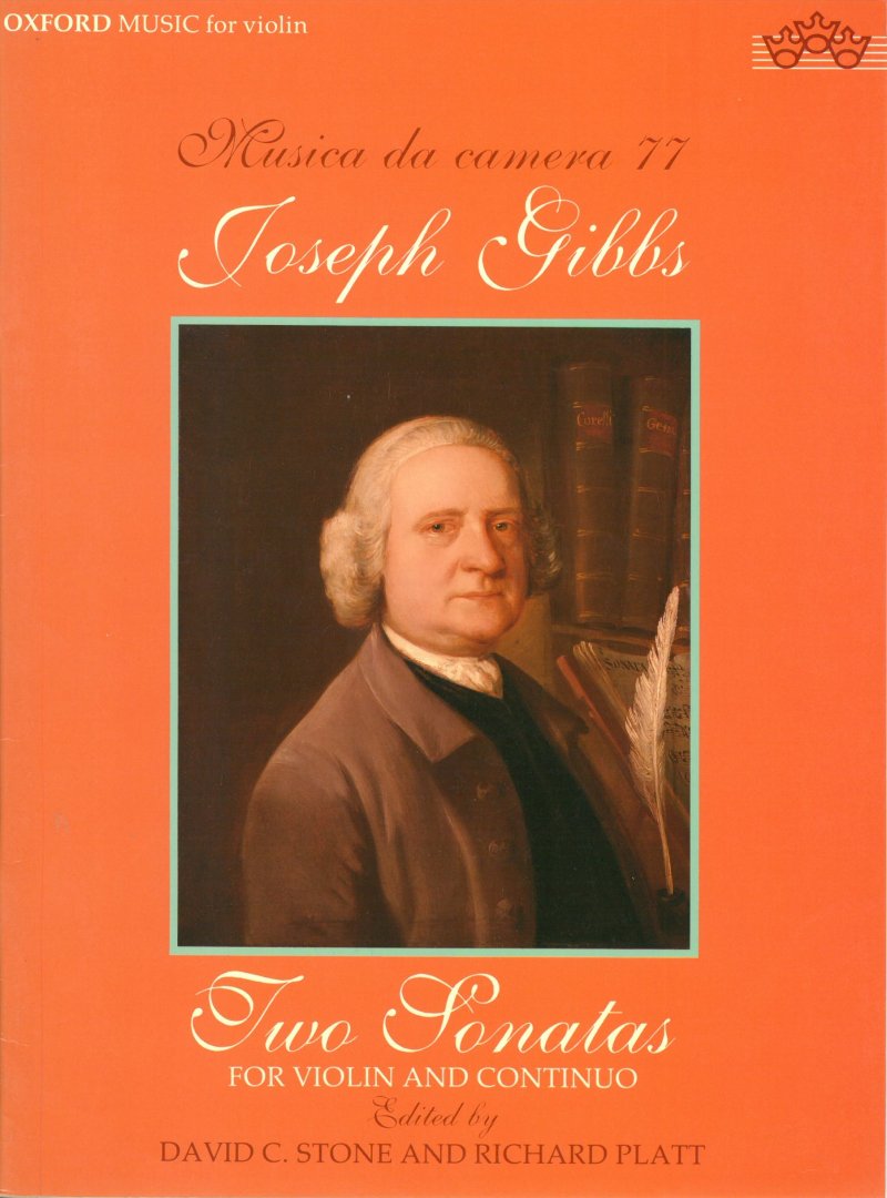 Gibbs: 2 Sonatas for Violin & Continuo (Oxford University Press)