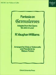 Vaughan Williams - Fantasia on Greensleeves for Viola or Cello and Piano — view 2