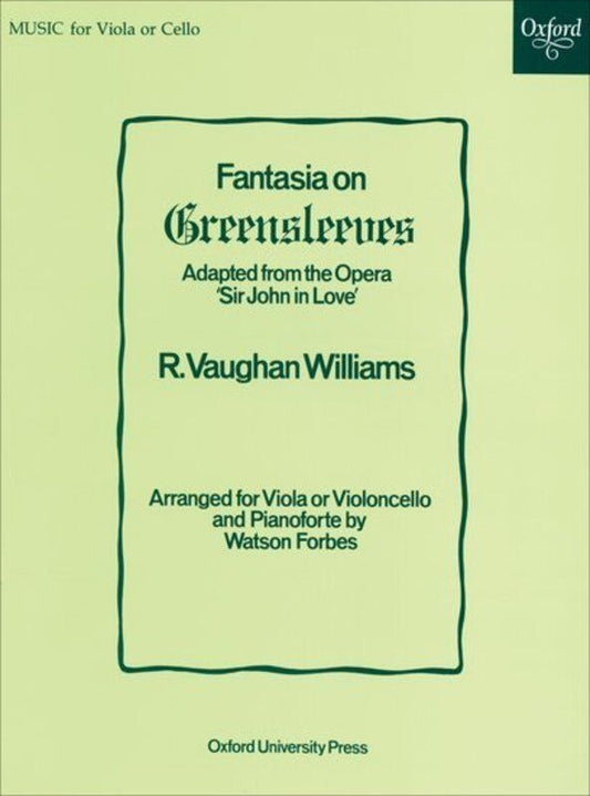 Vaughan Williams - Fantasia on Greensleeves for Viola or Cello and Piano