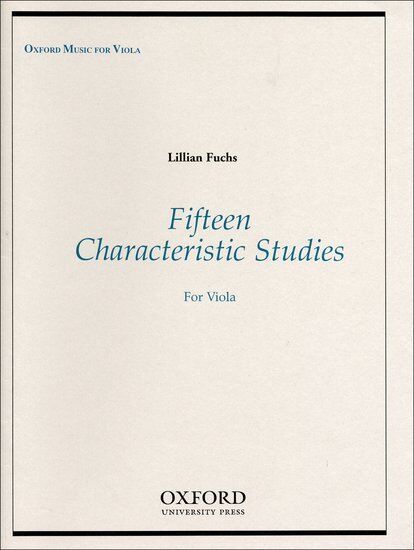 Fuchs 15 Characteristic Studies for Viola - Solo, 32 Pages