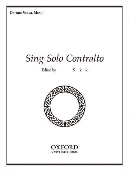 Sing Solo Contralto Voice and Piano Sheet Music