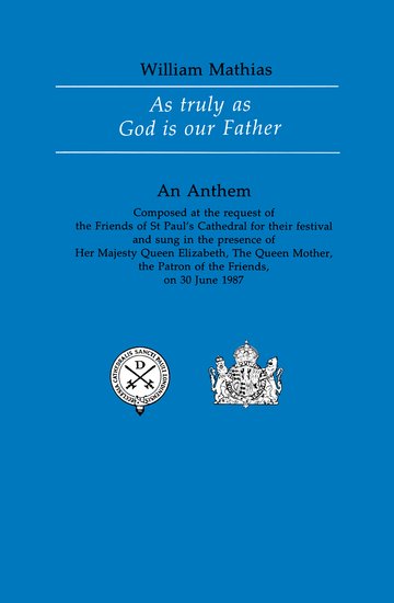 As Truly As God Is Our Father SATB/Organ Choral Sheet Music