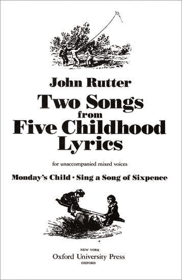 Two Songs 5 Childhood Lyrics for SATB Choral Sheet Music