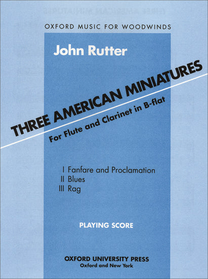 American Miniatures 3 for Flute and Clarinet Sheet Music
