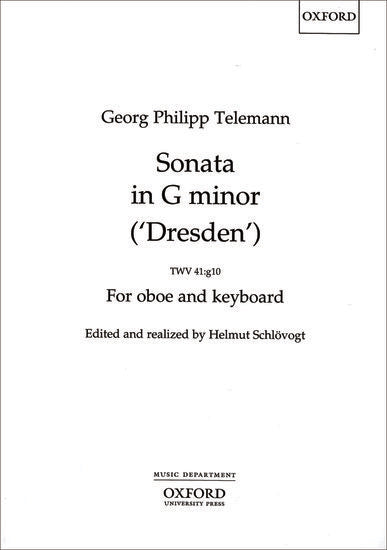 Sonata in G Minor TWV 41:g10 for Oboe and Keyboard Sheet Music