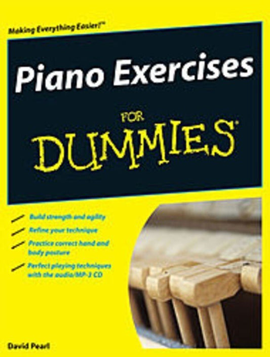 Piano Exercises for Dummies Book with CD