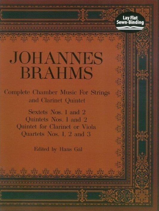 Brahms - Complete Chamber Music for Strings Full Score, Dover Publications, 272 Pages