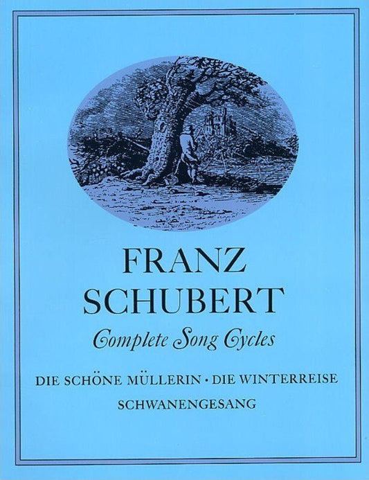 Schubert - Complete Song Cycles for Voice, Dover Publications, 224 Pages, Includes English Translations, Breitkopf & Hartel Edition