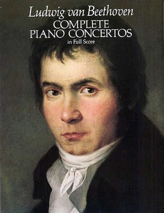 Beethoven - Complete Piano Concertos Full Score, 384 Pages, Dover Publications