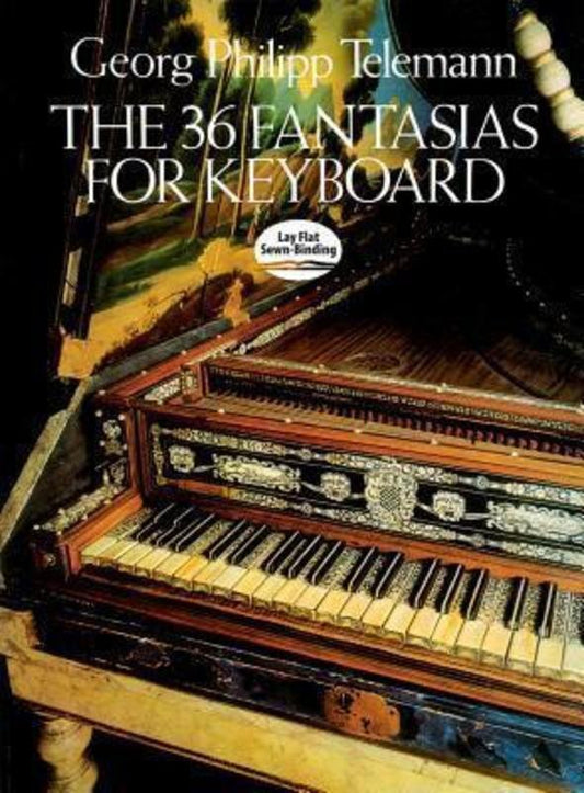 Telemann - 36 Fantasias for Keyboard, Piano Solo, 80 Pages, Dover Publications