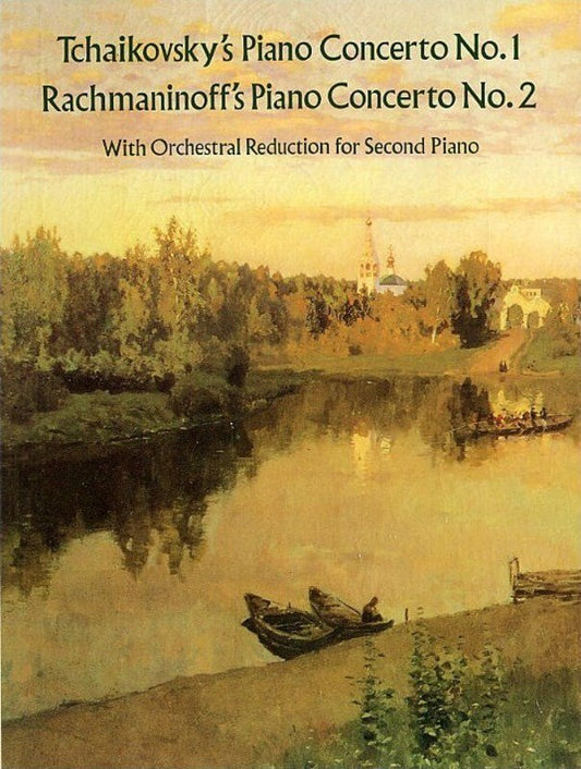 Tchaikovsky Concerto No. 1 / Rachmaninoff Concerto No. 2 for 2 Pianos 4 Hands, G Schirmer Edition, 176 Pages