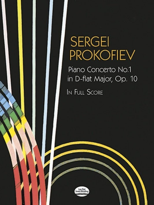 Prokofiev - Piano Concerto No. 1 in D-flat Major Op. 10 Full Score, 80 Pages, Dover Publications