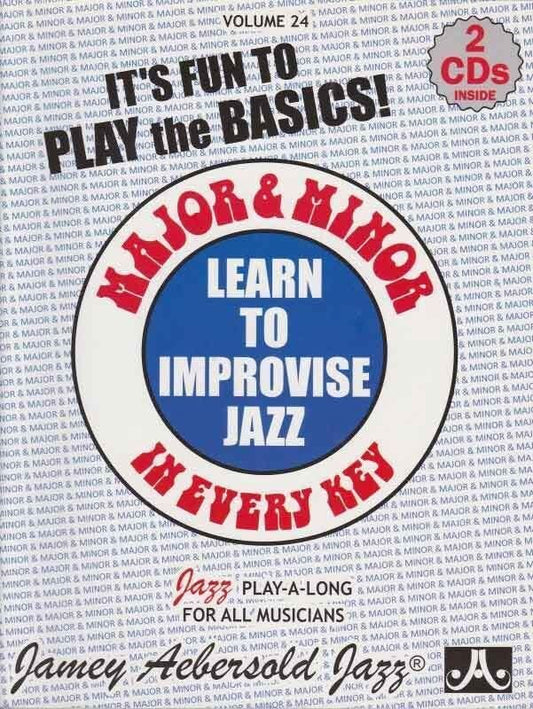 Major & Minor in Every Key - Volume 24 (BK/2CDs) by Jamey Aebersold