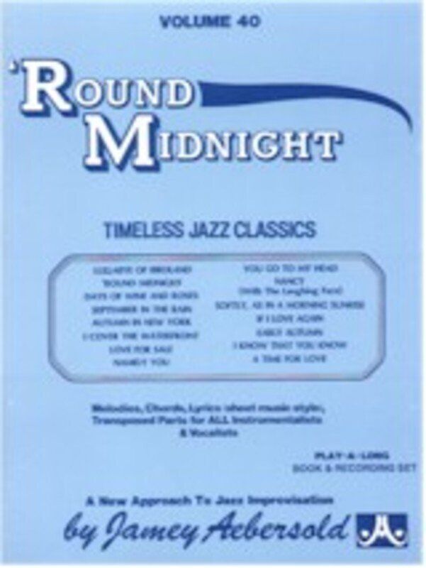 Round Midnight Volume 40 - Jamey Aebersold Play-A-Long 2CD Set