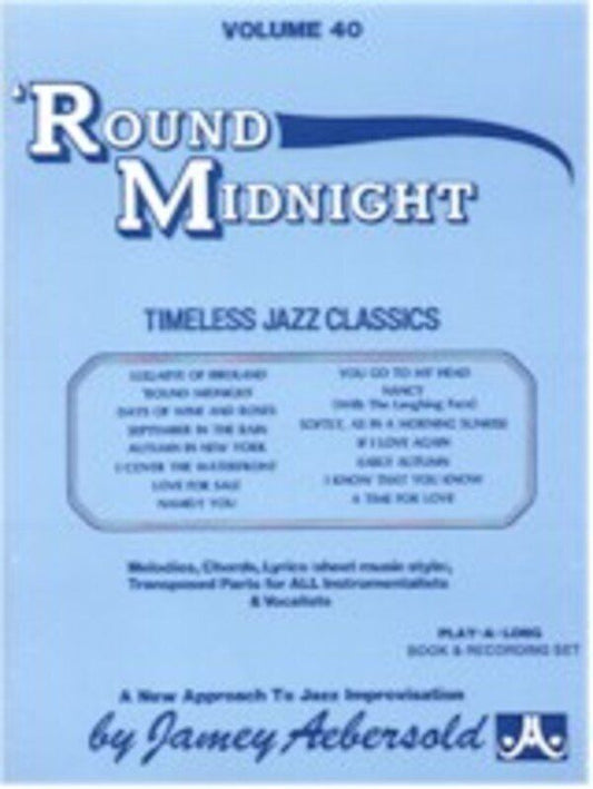 Round Midnight Volume 40 - Jamey Aebersold Play-A-Long 2CD Set