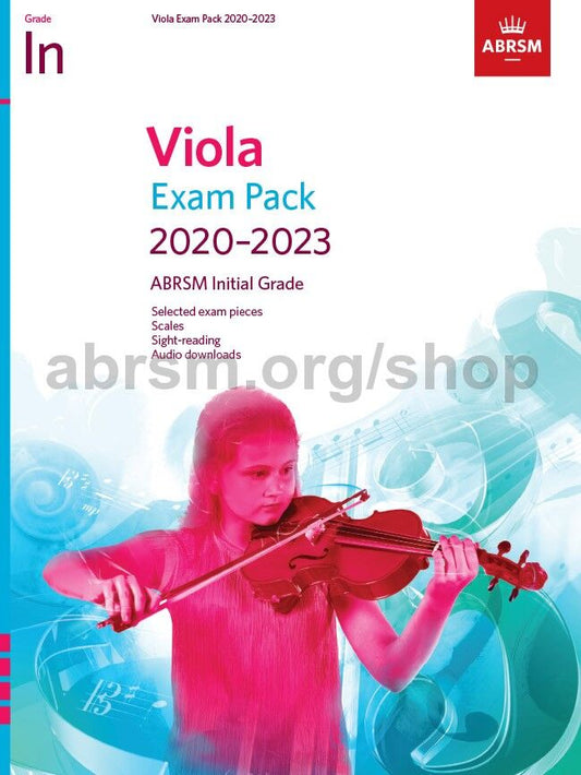 ABRSM Viola Initial Grade Exam Pack 2020-23 with Pieces, Scales, Sight-Reading & Aural Tests