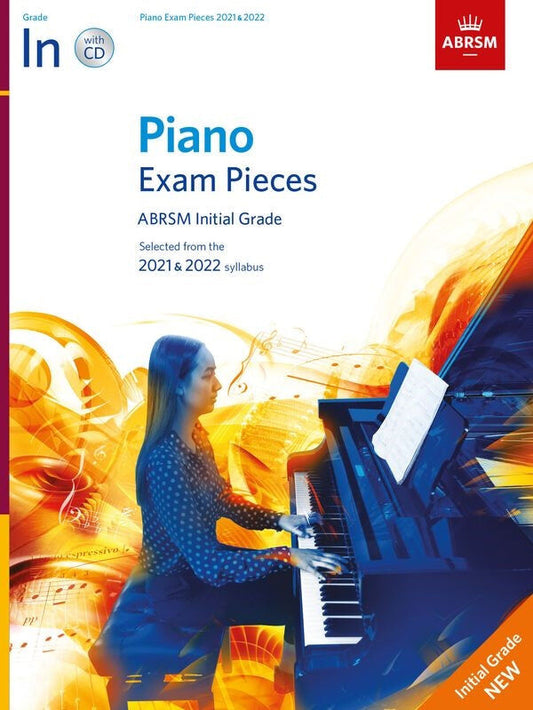 ABRSM Piano Exam Pieces Initial Grade 2021-22 Book with CD
