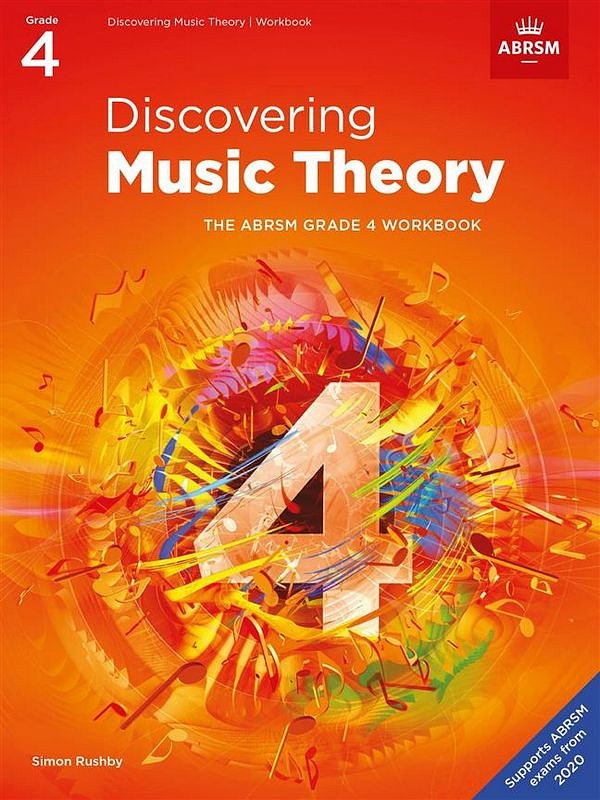 Discovering Music Theory Grade 4 Workbook by ABRSM, 84 Pages, Theory & Manuscript