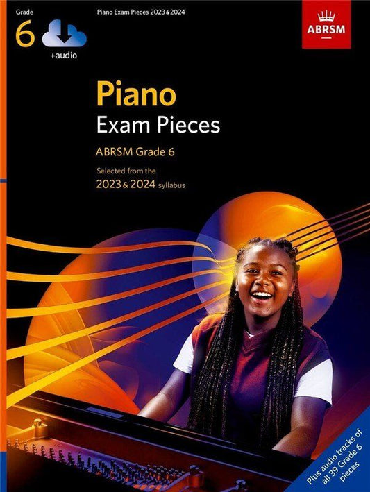 ABRSM Piano Exam Pieces 2023-2024 Grade 6 Book with Audio