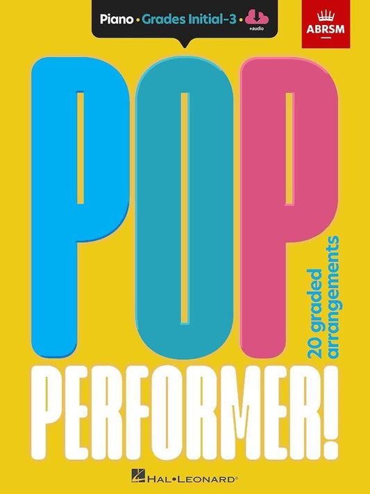 ABRSM Pop Performer Piano Initial to Grade 3 Book with Audio Access