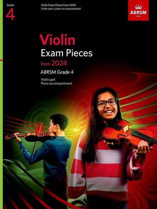 Violin Exam Pieces from 2024 ABRSM Grade 4 for Violin and Piano