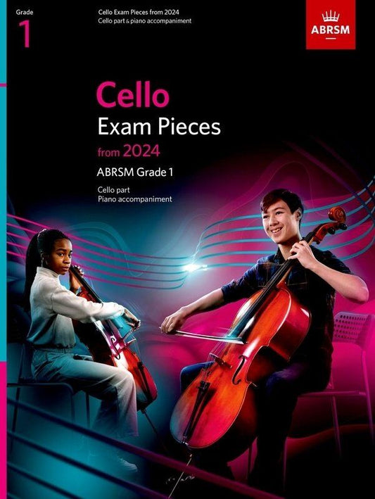Cello Exam Pieces 2024 ABRSM Grade 1 Cello/Piano 32 Pages