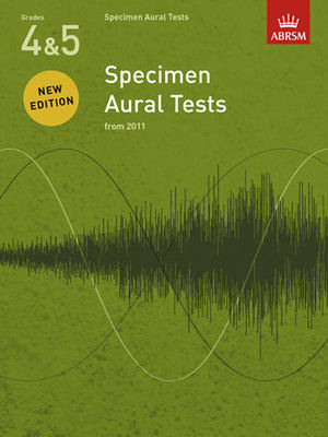 ABRSM Specimen Aural Tests Grade 4-5 Book