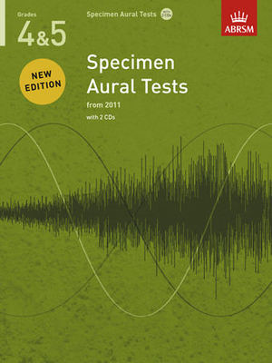 ABRSM Specimen Aural Tests Grade 4-5 Book with CD