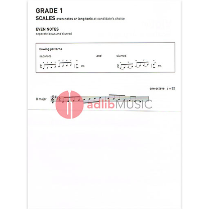 ABRSM Violin Scales & Arpeggios Grade 1 Exam Book — view 3