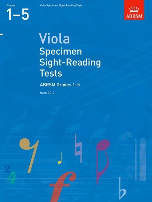 ABRSM Viola Specimen Sight Reading Tests Grades 1-5 2012