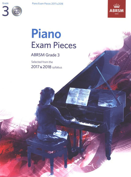 Piano Exam Pieces 2017 & 2018 Grade 3 with CD by ABRSM