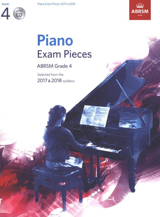 Piano Exam Pieces 2017-2018 Grade 4 Book with CD