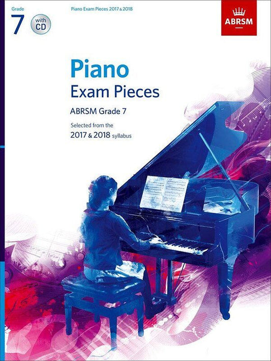 Piano Exam Pieces 2017 & 2018 Grade 7 Book with CD