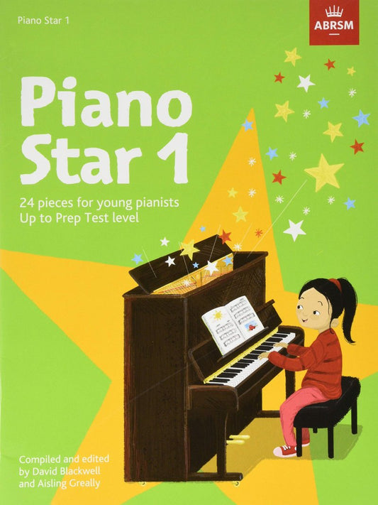 Piano Star 1 by ABRSM - 32 Pages, Solo Pieces & Duets for Young Pianists, New Repertoire, Illustrated