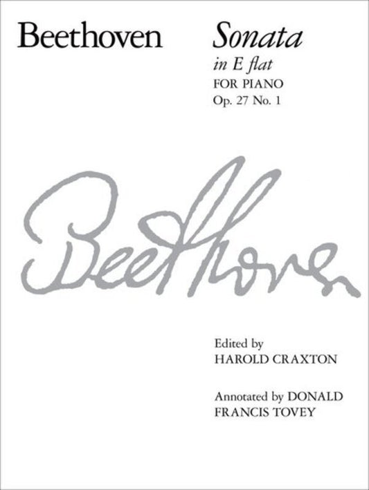 Beethoven Piano Sonata Op. 27 No. 1 E Flat - ABRSM Signature Series, 24 Pages, Piano Solo