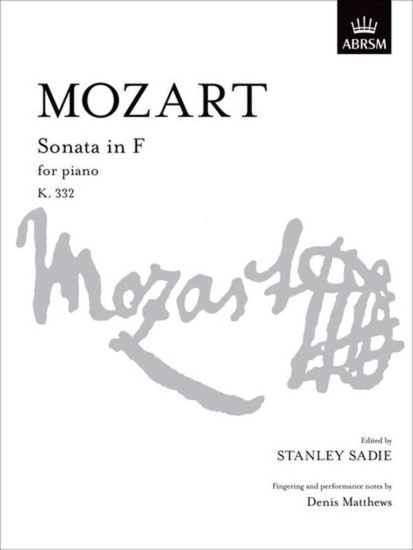 Mozart Piano Sonata in F K 332 - ABRSM Signature Series Sheet Music