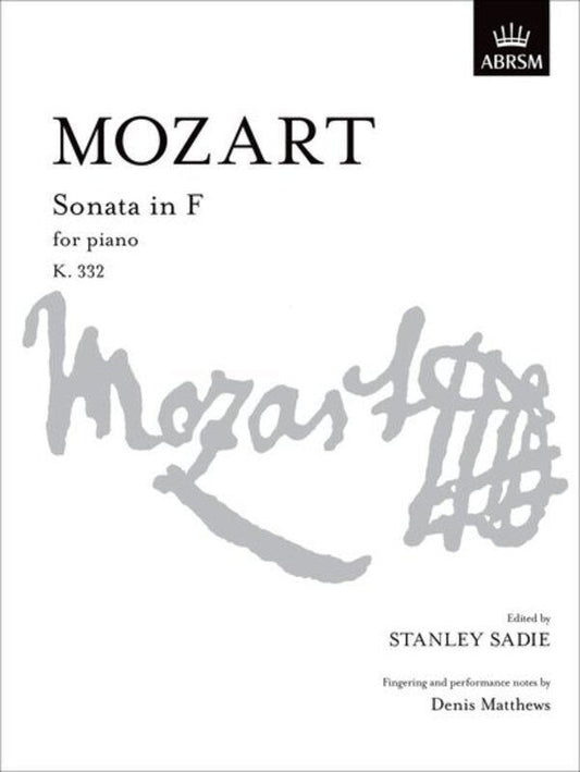 Mozart Piano Sonata in F K 332 - ABRSM Signature Series Sheet Music
