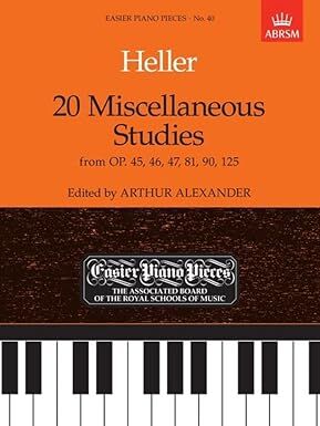 20 Piano Studies by Stephen Heller Op 45 46 47 81 90