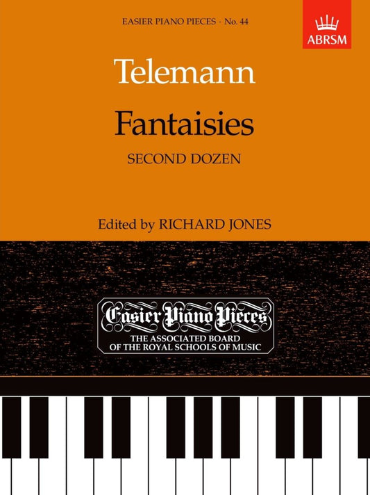 Telemann: Fantasies Book 2 — Second Dozen, ed. Jones — Piano (ABRSM)