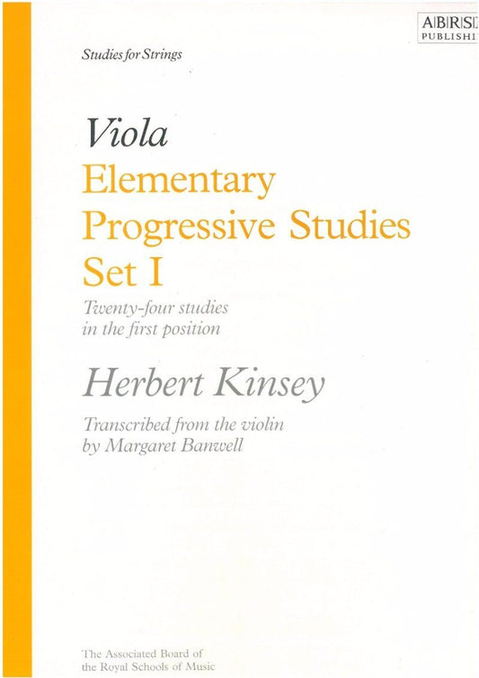 Elementary Progressive Studies Set I for Viola by Margaret Banwell, 20 Pages, ABRSM