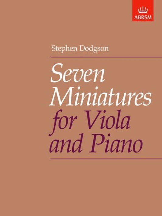 Seven Miniatures for Viola and Piano by Stephen Dodgson - Viola Sheet Music