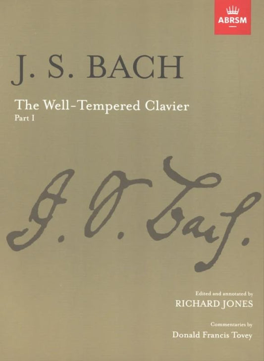 Prelude and Fugue Book 1 by Ed Jones Tovey, ABRSM Edition, Piano Solo, 168 Pages, Johann Sebastian Bach