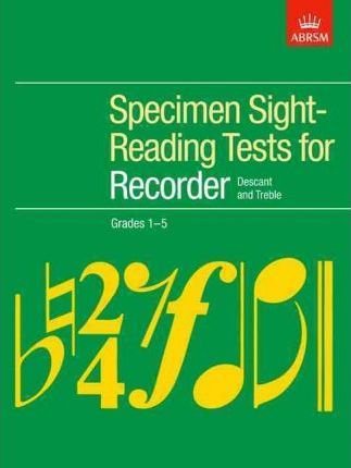 ABRSM Recorder Specimen Sight-Reading Tests Grades 1–5 (ABRSM)