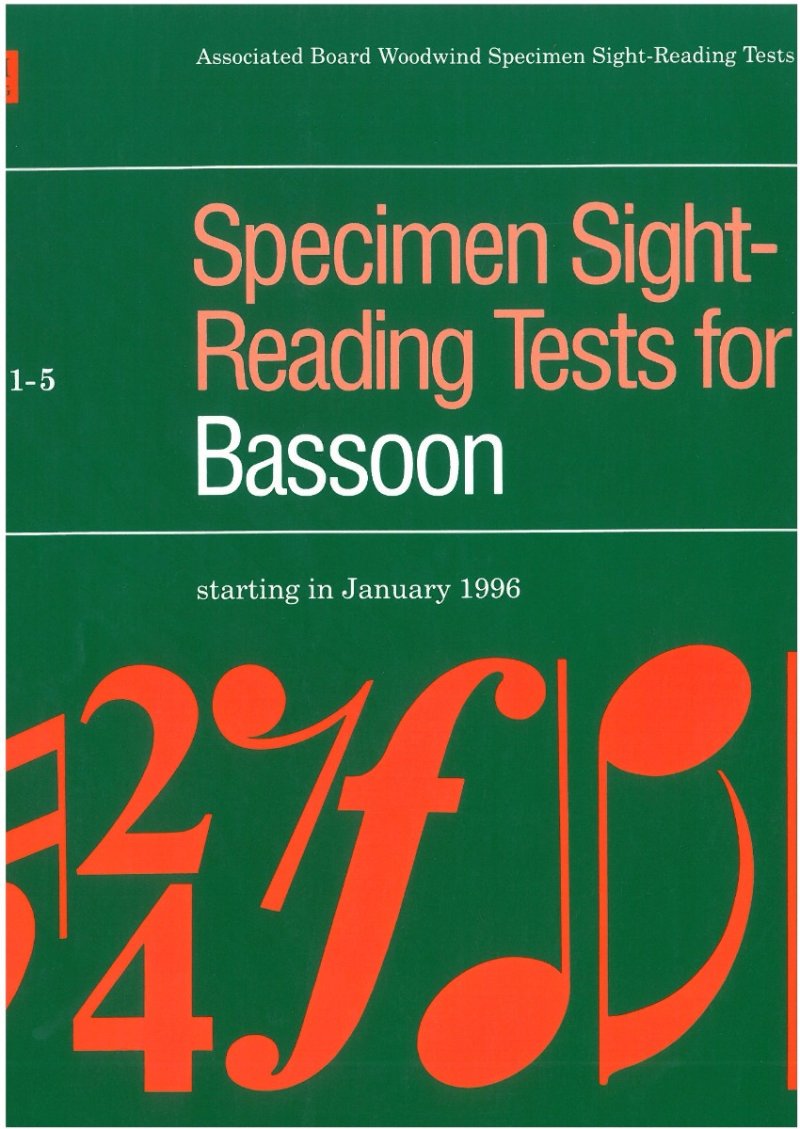 ABRSM Bassoon Specimen Sight-Reading Tests Grades 1–5 (ABRSM)