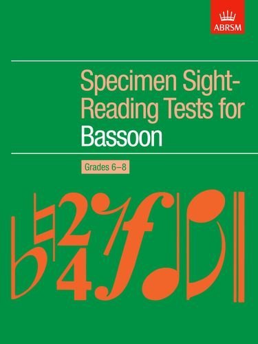 ABRSM Bassoon Specimen Sight-Reading Tests Grades 6–8 (ABRSM)