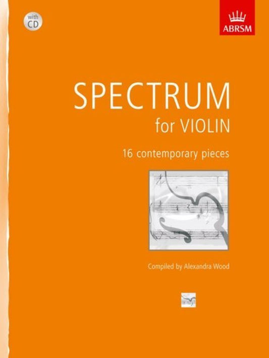 Spectrum for Violin with CD by Alexandra Wood, ABRSM, 72 Pages, Violin Solo, Grades 1-8